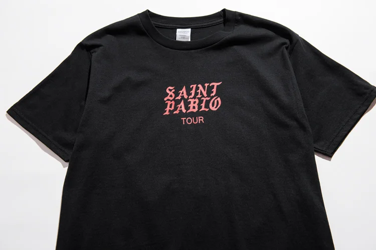 

Fashion Hip Hop 2018 Singer Kanye West Saint Pablo Tour T shirtS I feel like Paul Cotton T-shirt Men Women Tee