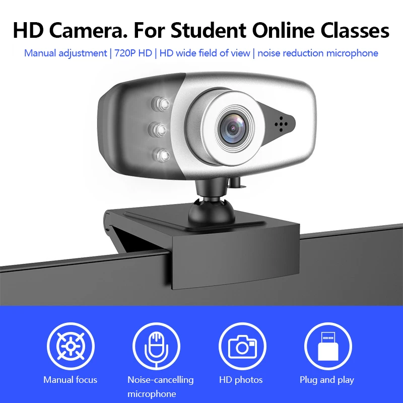 New Webcam With Microphone 720P/1080P Webcam Desktop Or Laptop Streaming USB Webcam For Computer Widescreen Vide With Fill Light
New Webcam With Microphone 720P/1080P Webcam Desktop Or Laptop Streaming USB Webcam For Computer Widescreen Vide With Fill Light