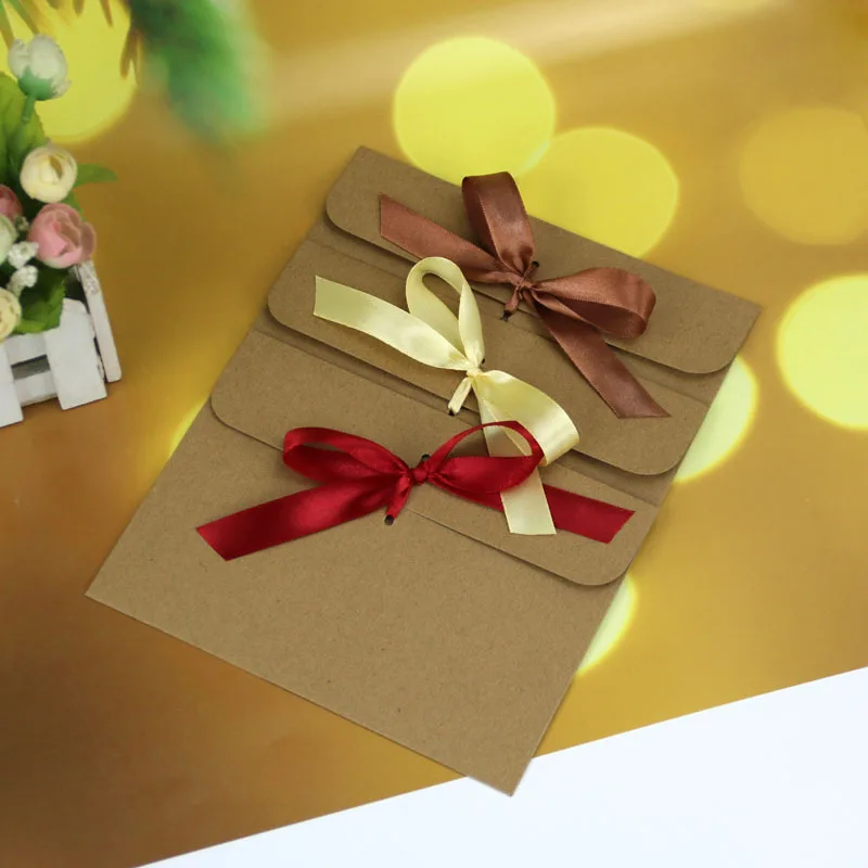 10psc/lot kraft paper envelope Greeting card message premium gift envelope bag multicolor bow red envelope letter paper bag
10psc/lot kraft paper envelope Greeting card message premium gift envelope bag multicolor bow red envelope letter paper bag