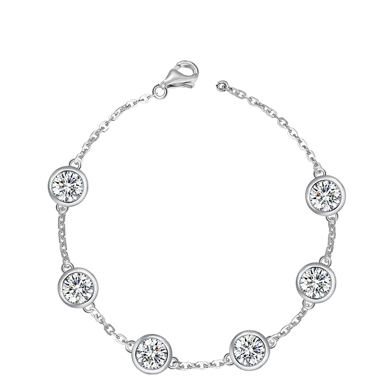 925 Sterling Silver Moissanite Wedding Bracelet Fine Jewelry Wholesale Drop Shipping
925 Sterling Silver Moissanite Wedding Bracelet Fine Jewelry Wholesale Drop Shipping