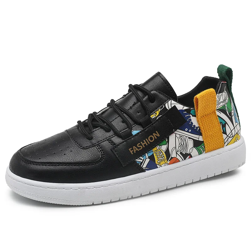 2021 New Fashion Men's Flat Shoes School Breathable PU Men's Sneakers Spring Lace-up Walking Men's Vulcanized Shoes White
2021 New Fashion Men's Flat Shoes School Breathable PU Men's Sneakers Spring Lace-up Walking Men's Vulcanized Shoes White