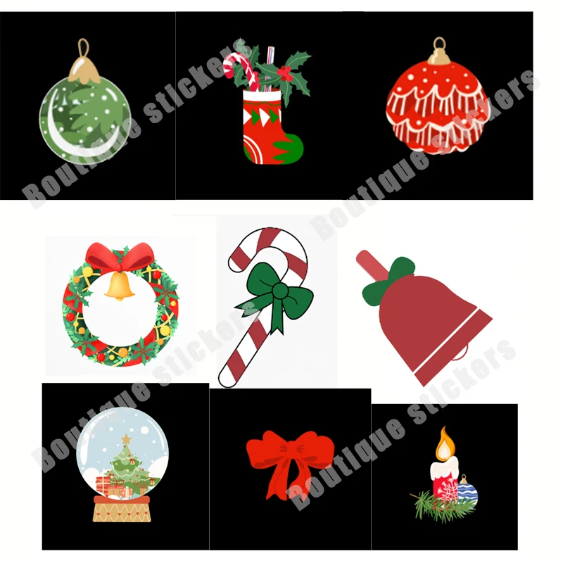 4X Sticker Decals Christmas Cute Cartoon Small Objects Christmas Hand-painted Garland Decoration Car Stickers Holiday Decals
4X Sticker Decals Christmas Cute Cartoon Small Objects Christmas Hand-painted Garland Decoration Car Stickers Holiday Decals