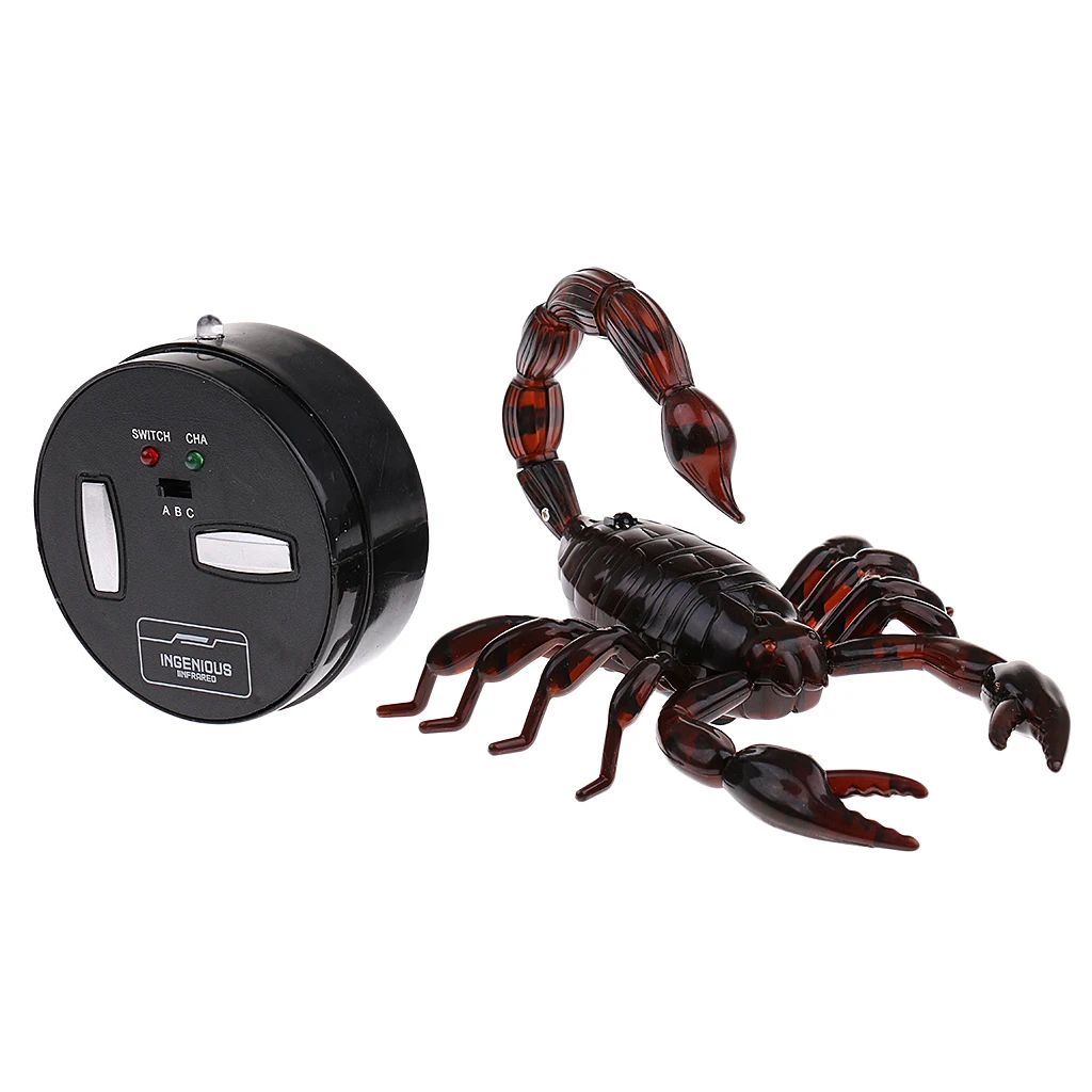 Trick electronic pet simulation scorpion robotic insect prank toys remote control inventions for children
Trick electronic pet simulation scorpion robotic insect prank toys remote control inventions for children