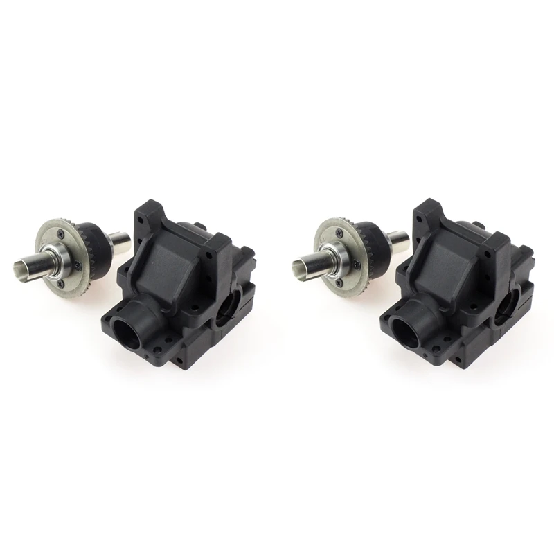 

2 Set Metal Differential and Gearbox Gear Box Housing Cover for WLtoys 104001 1/10 RC Car Spare Parts Accessories