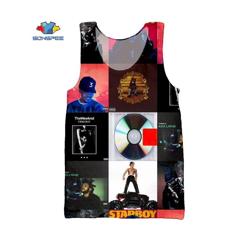 SONSPEE Vest Travis Scott 3D Printing Summer Harajuku Men's Sweatshirt Ladies Sleeveless Shirt Top Street Hip Hop Fashion Rapper
SONSPEE Vest Travis Scott 3D Printing Summer Harajuku Men's Sweatshirt Ladies Sleeveless Shirt Top Street Hip Hop Fashion Rapper