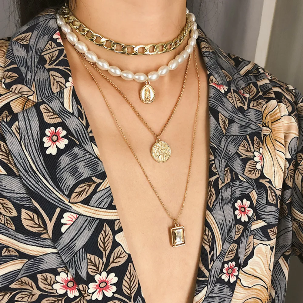 2021 Classic Clothing Accessories, Vintage Coins, Gemstone Necklace, Personality Temperament, Multilayer Pearl Sweater Chain
2021 Classic Clothing Accessories, Vintage Coins, Gemstone Necklace, Personality Temperament, Multilayer Pearl Sweater Chain