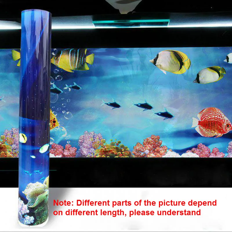 ПВХ двухсторонний аквариум плакат декорация фона океан декоративные стены фон