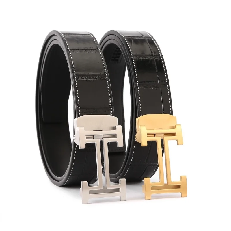 3.4cm H Belt For Men Automatic Brass Buckle Genuine Leather Male Waistband High Quality Ceinture Homme
3.4cm H Belt For Men Automatic Brass Buckle Genuine Leather Male Waistband High Quality Ceinture Homme