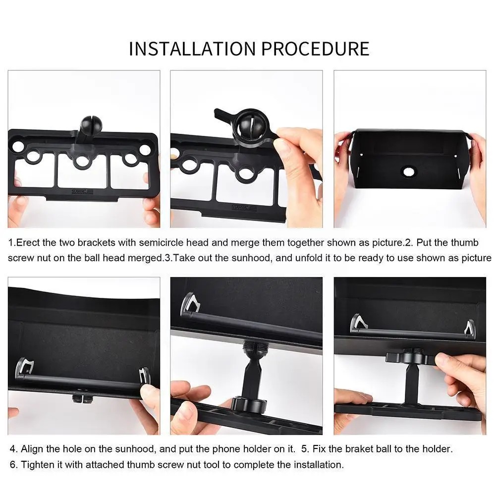 Складной магнитный солнцезащитный козырек для телефона с дистанционным управлением, солнцезащитный козырек для DJI mavic, антибликовые аксесс... 
Складной магнитный солнцезащитный козырек для телефона с дистанционным управлением, солнцезащитный козырек для DJI mavic, антибликовые аксесс...
