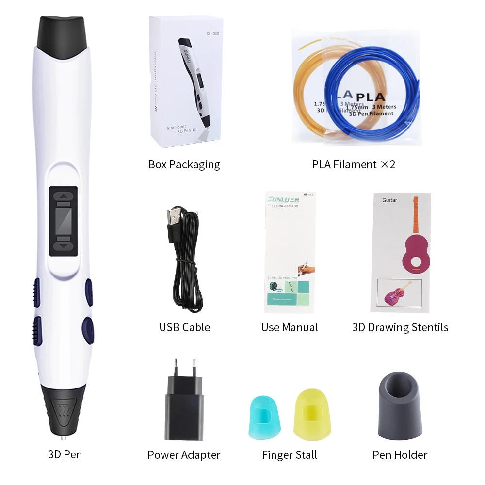 SL-300 3D Printing Pens for Kids Professional Sublimation Printer Kit Pencil Mat Doodle Pen Birthday Gift
SL-300 3D Printing Pens for Kids Professional Sublimation Printer Kit Pencil Mat Doodle Pen Birthday Gift