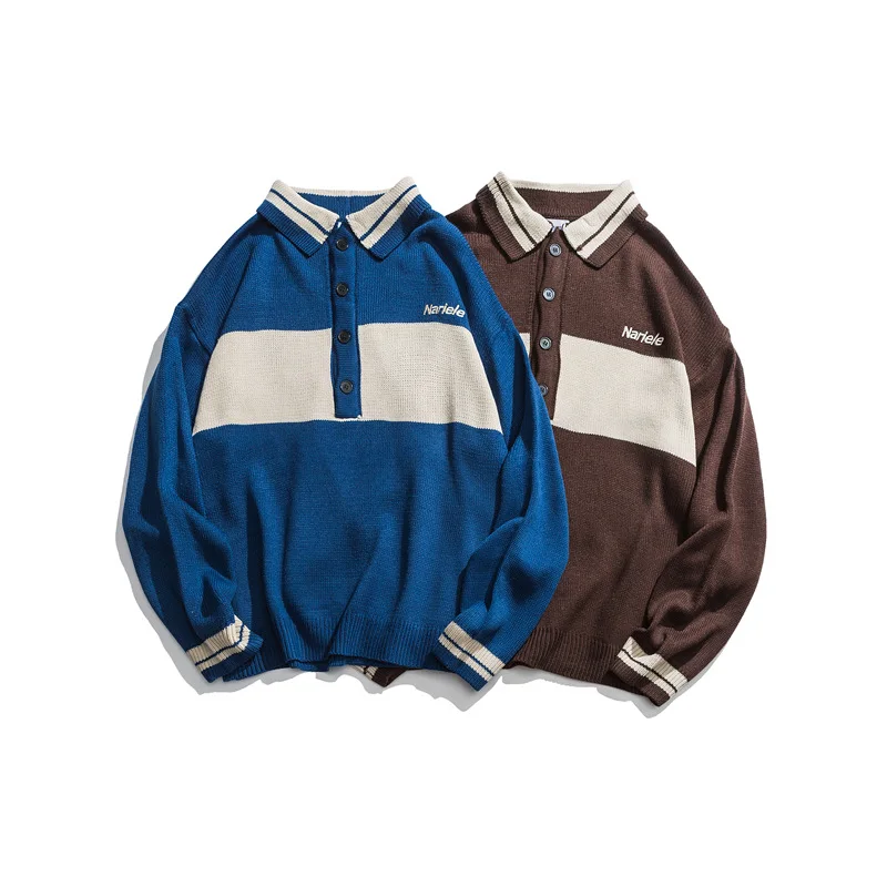 Y2020 autumn / winter new collared couple sweater men's Korean version oversize jacket fashion
Y2020 autumn / winter new collared couple sweater men's Korean version oversize jacket fashion