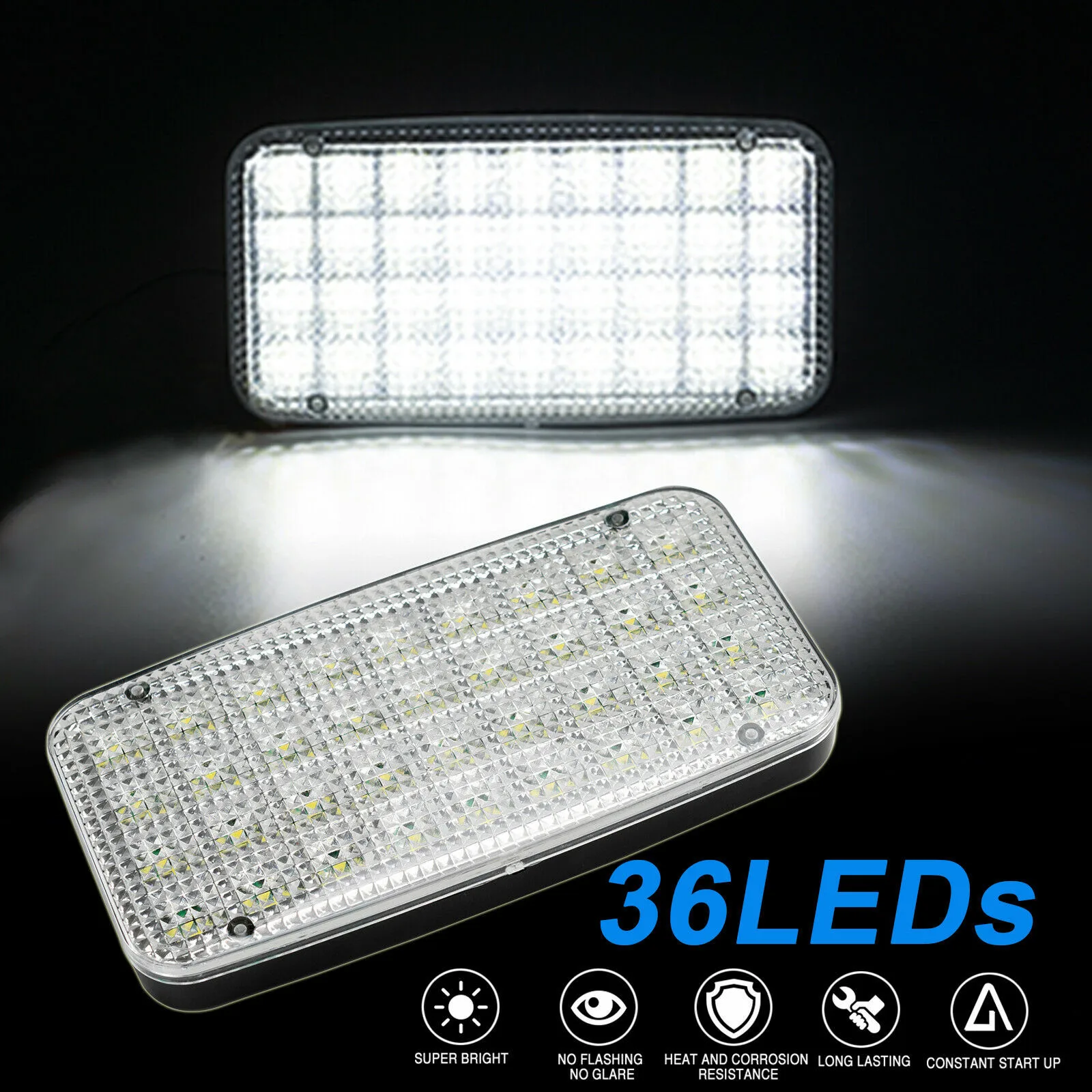 1pc 36 White LED Car Interior Light Dome Roof Ceiling Reading Lamp For Motorhome Camper Caravan Trailer Boat Lorry Super Bright
1pc 36 White LED Car Interior Light Dome Roof Ceiling Reading Lamp For Motorhome Camper Caravan Trailer Boat Lorry Super Bright