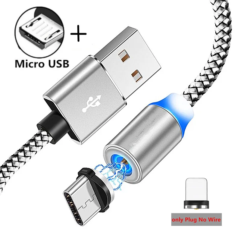 Магнитный зарядный USB-кабель Micro для Samsung Galaxy S8 S9 S10 Plus S10e A50 A30 70 A7 J6 A8 2018 Note8 9 M30 M20 IPHONEX
