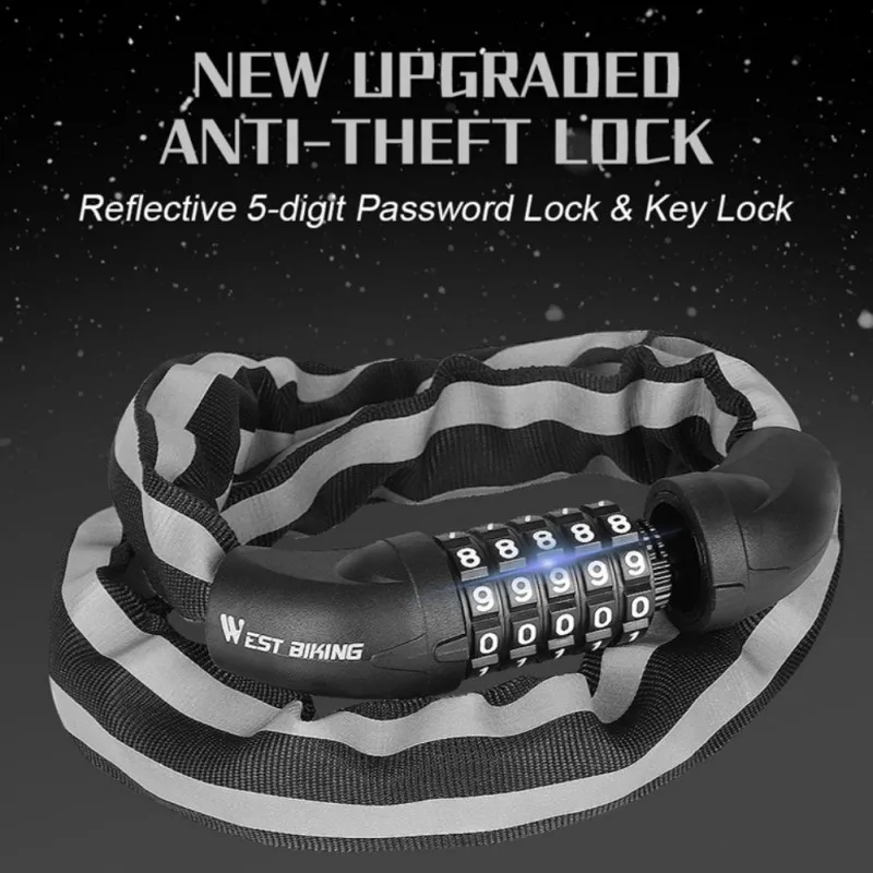 Bicycle Lock Anti-theft Reflective MTB Bike Code Combination Lock Helmet Bag Lock Riding Accessories
Bicycle Lock Anti-theft Reflective MTB Bike Code Combination Lock Helmet Bag Lock Riding Accessories