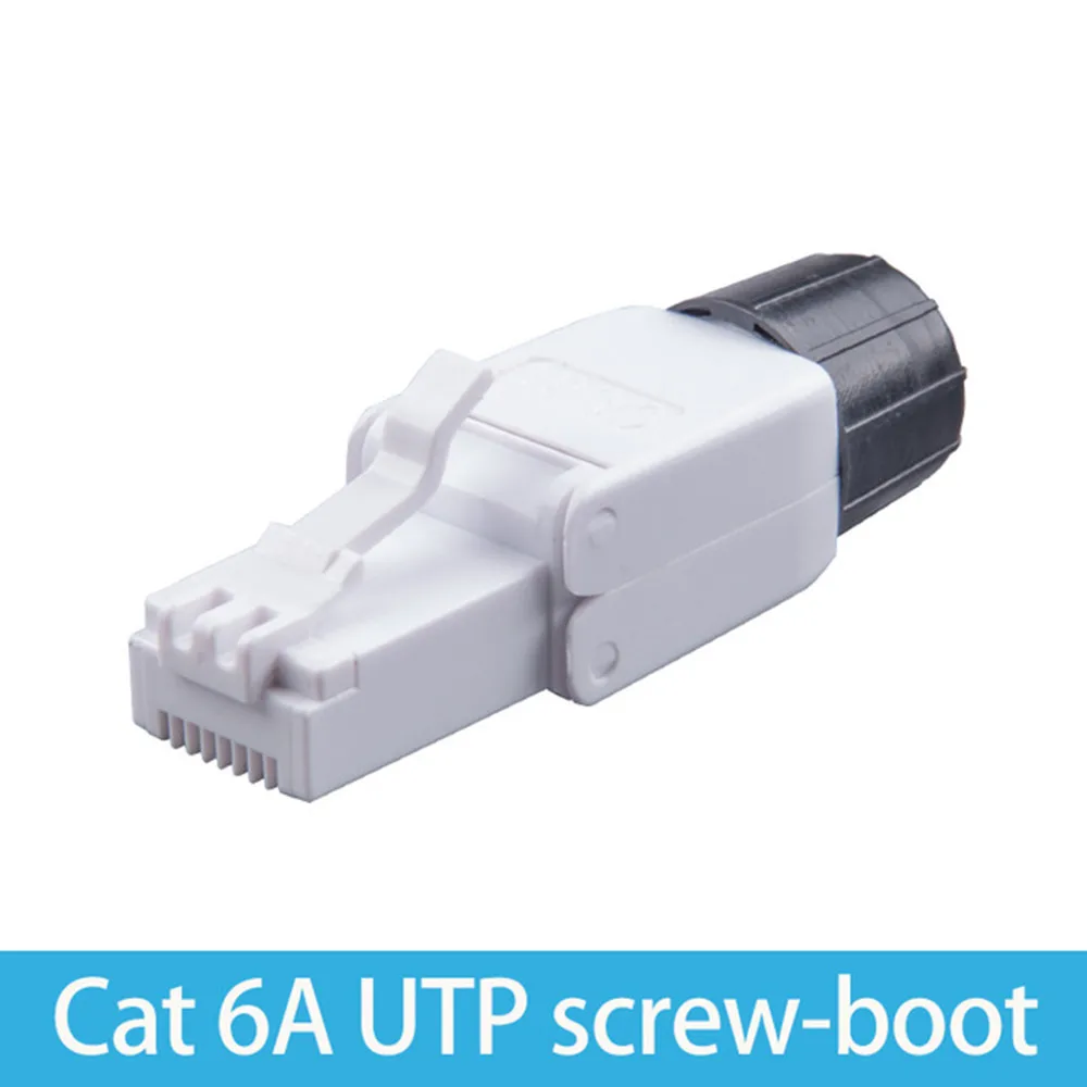 RJ45 разъем Cat7 STP/Cat6A UTP Ethernet Вилки с PCB 23 26AWG Обжимной Сетевой кабель