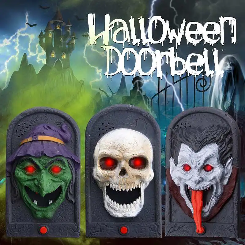Animated Evil Witch Door Bell Doorbell Eye Light Sound Halloween Prop Scary Spooky Sound Halloween Decoration
Animated Evil Witch Door Bell Doorbell Eye Light Sound Halloween Prop Scary Spooky Sound Halloween Decoration