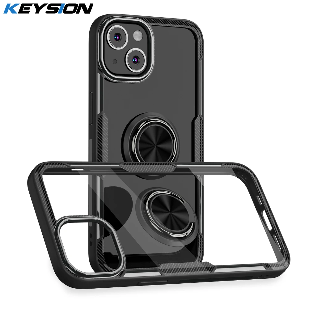 KEYSION Fashion Clear Shockproof Case For iPhone 13 Pro Max 11 12 Transparent Ring Phone Back Cover for iPhone 13 mini XS Max XR
KEYSION Fashion Clear Shockproof Case For iPhone 13 Pro Max 11 12 Transparent Ring Phone Back Cover for iPhone 13 mini XS Max XR