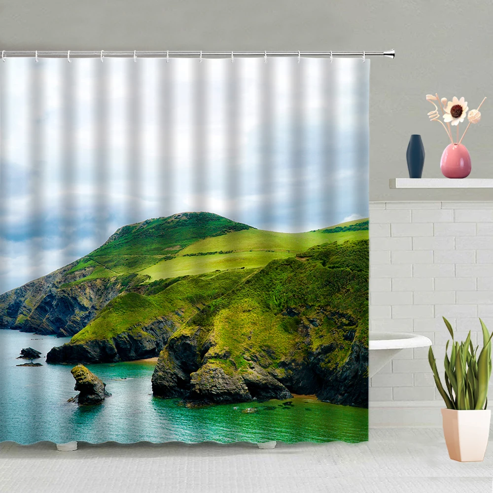 Lake Water Sea Island Mountain Blue Sky White Cloud Forest Bathtub Decoration Shower Curtain Waterproof Polyester With Hooks
Lake Water Sea Island Mountain Blue Sky White Cloud Forest Bathtub Decoration Shower Curtain Waterproof Polyester With Hooks