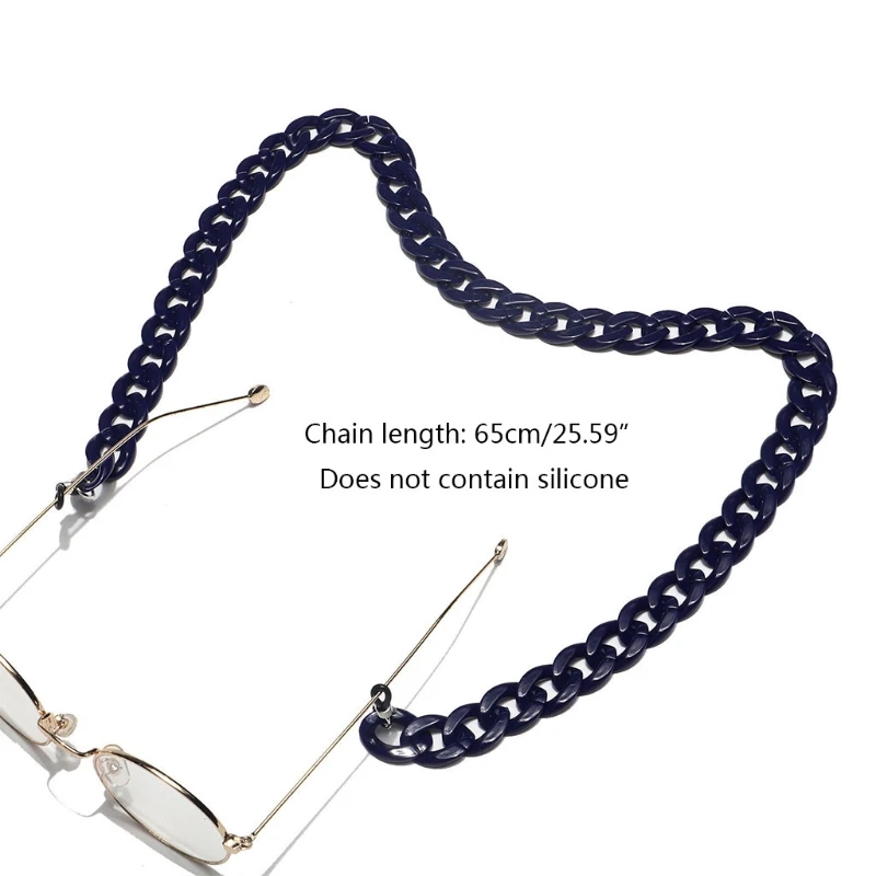 65cm Acrylic Retro Eyeglass Chain Multi Candy Colored Sunglasses Holder Lanyard Retainer Strap Twist Link Cord Necklace
65cm Acrylic Retro Eyeglass Chain Multi Candy Colored Sunglasses Holder Lanyard Retainer Strap Twist Link Cord Necklace