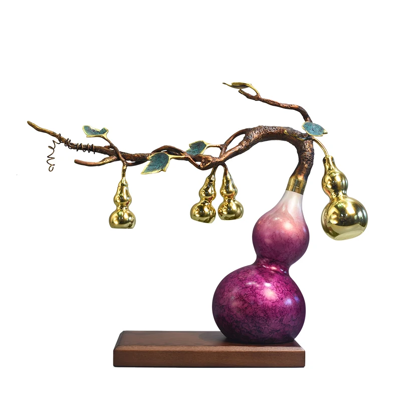Pure Copper Big Gourd Decoration New Chinese Style Home Living Room Decorative Crafts Furnish and Decorate Present
Pure Copper Big Gourd Decoration New Chinese Style Home Living Room Decorative Crafts Furnish and Decorate Present