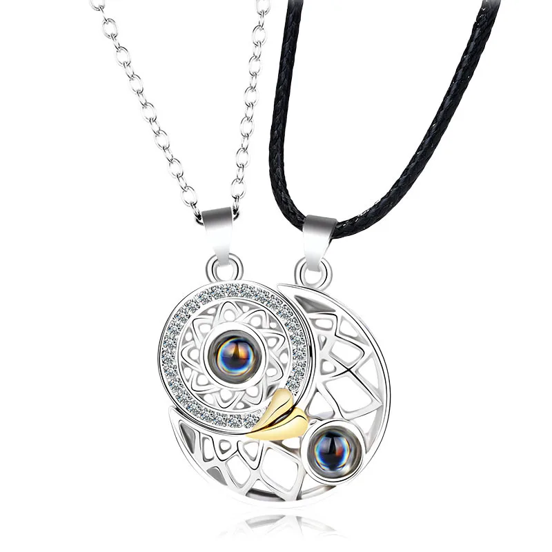 100 Languages I Love You Necklace Projection Pendant Sun And Moon Love Memory Confession Necklace Couple Valentine's Day Gift
100 Languages I Love You Necklace Projection Pendant Sun And Moon Love Memory Confession Necklace Couple Valentine's Day Gift
