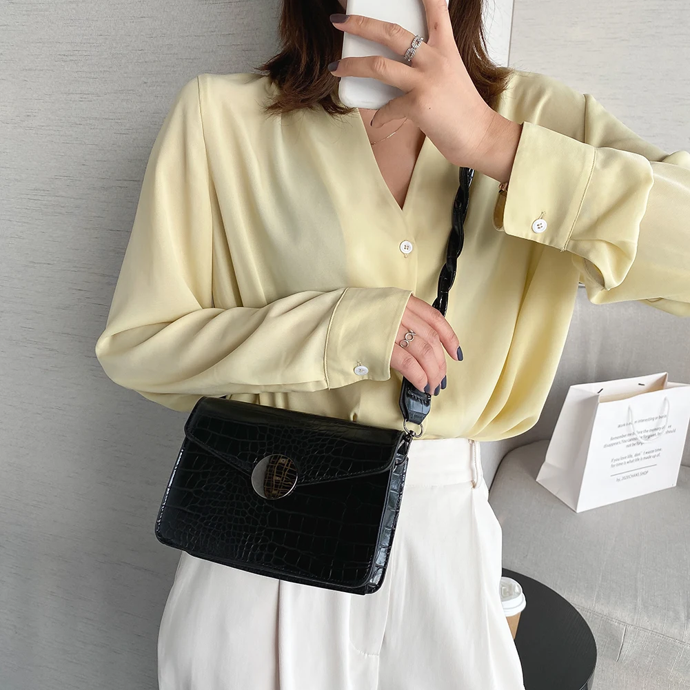 Fashion Women Shoulder Handbag Alligator PU Small Square Crossbody Messenger Bag Multi-functional Female Festival Gifts
Fashion Women Shoulder Handbag Alligator PU Small Square Crossbody Messenger Bag Multi-functional Female Festival Gifts