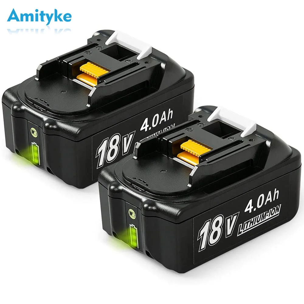 Сменный аккумулятор для Makita, литий-ионный аккумулятор для инструментов BL1840, BL1850B, BL1860, BL1830, BL1820, 18 в, 4,0 Ач, 2 шт.
Сменный аккумулятор для Makita, литий-ионный аккумулятор для инструментов BL1840, BL1850B, BL1860, BL1830, BL1820, 18 в, 4,0 Ач, 2 шт.