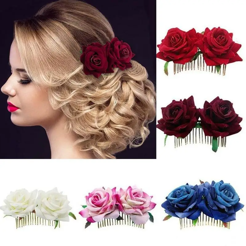 2021 New Fashion Women Bridal Boho Rose Flower Hair Comb Clip Hairpin Wedding Party Hair Accessories
2021 New Fashion Women Bridal Boho Rose Flower Hair Comb Clip Hairpin Wedding Party Hair Accessories
