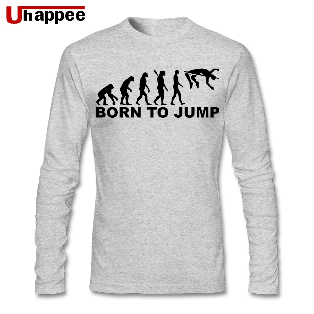 Evolution High jump для мужчин's Crewneck с длинным рукавом на заказ хлопок большой размер