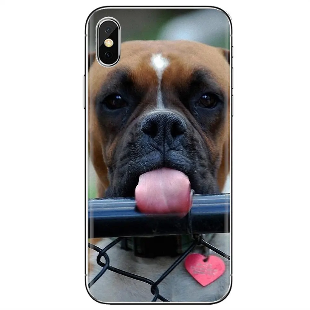 Силиконовый чехол для телефона Samsung Galaxy A10 A30 A40 A50 A60 A70 S6 Active Note Edge boxer dog