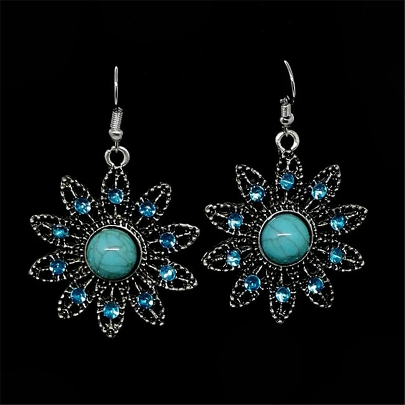 olevo (olevo fashion trend, charming flower shape, such as elegant ladies and women pendant natural stone necklace,