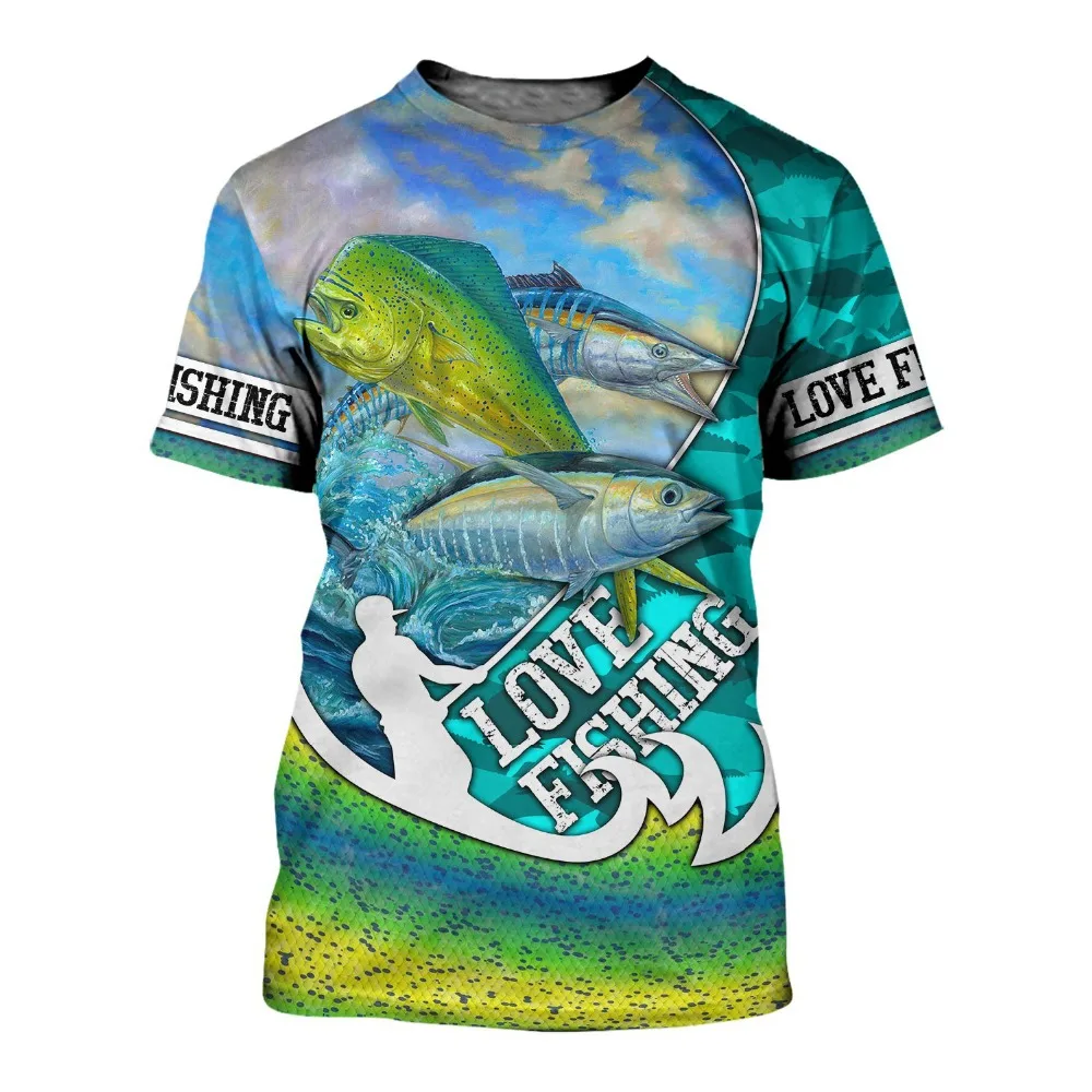 2021 Summer Fashion Mens t-shirt Love Fishing 3D Printed Harajuku Short sleeve T shirts Unisex Casual Streetwear tops
2021 Summer Fashion Mens t-shirt Love Fishing 3D Printed Harajuku Short sleeve T shirts Unisex Casual Streetwear tops