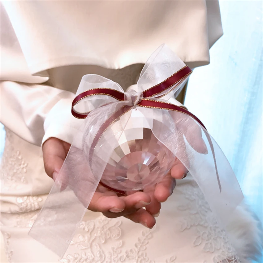 10pcs/bag Europe Wedding Candy box Creative Diamond ball Acrylic box with Ribbon package Gift Box Romantic event & Party Supplie
10pcs/bag Europe Wedding Candy box Creative Diamond ball Acrylic box with Ribbon package Gift Box Romantic event & Party Supplie