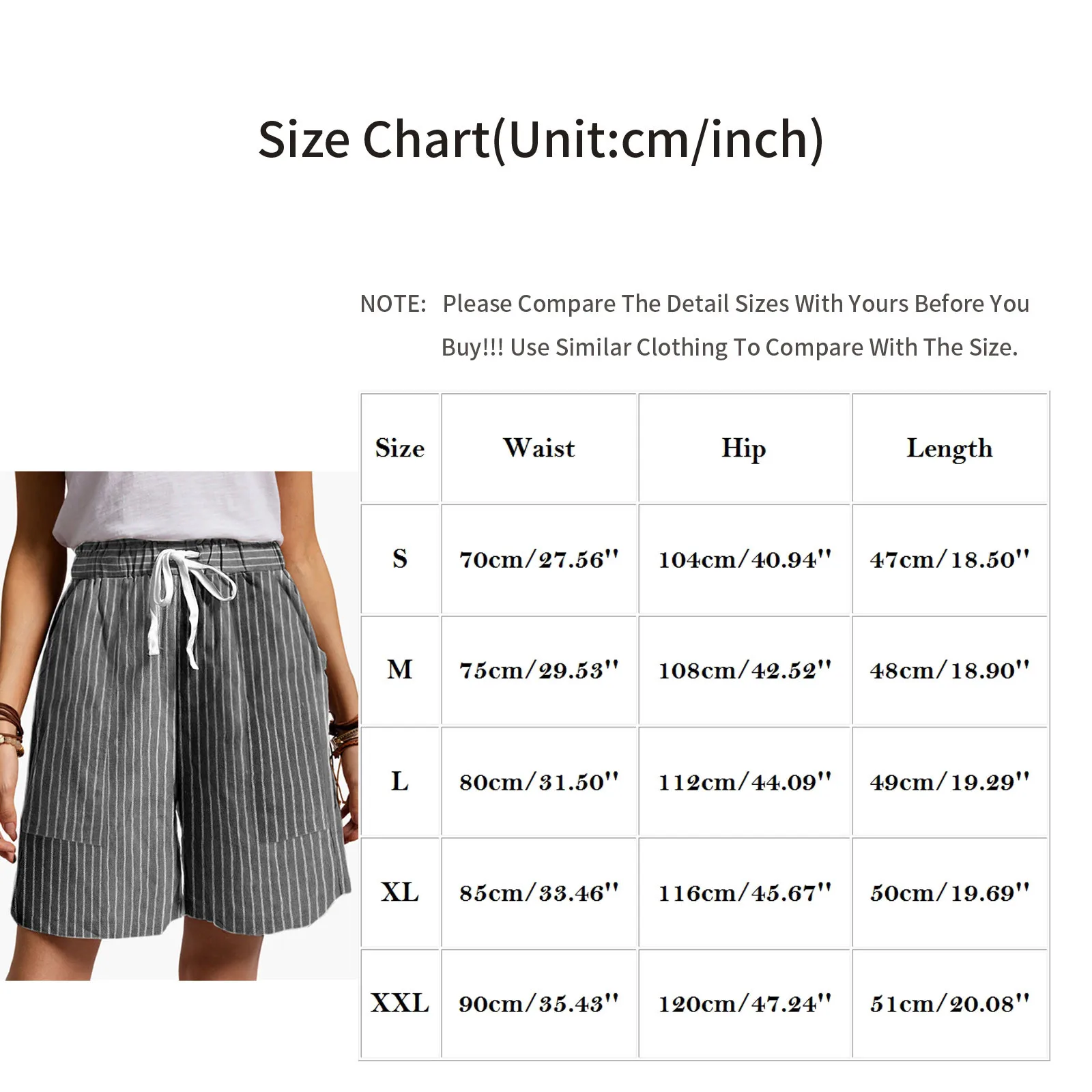 Fashion High Waist Women Shorts Casual Half- Length Elastic Waist Womens Loose Shorts Pockets 2021 Summer Striped Lace Up Short
Fashion High Waist Women Shorts Casual Half- Length Elastic Waist Womens Loose Shorts Pockets 2021 Summer Striped Lace Up Short
