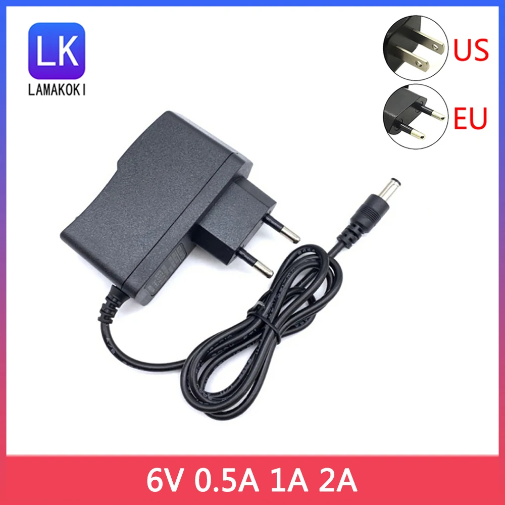 AC 100V-240V to DC 6V 0.5A 1A 2A 3A Power Supply Adapter 6 V Volt lighting transformer Converter For LED strip light
AC 100V-240V to DC 6V 0.5A 1A 2A 3A Power Supply Adapter 6 V Volt lighting transformer Converter For LED strip light