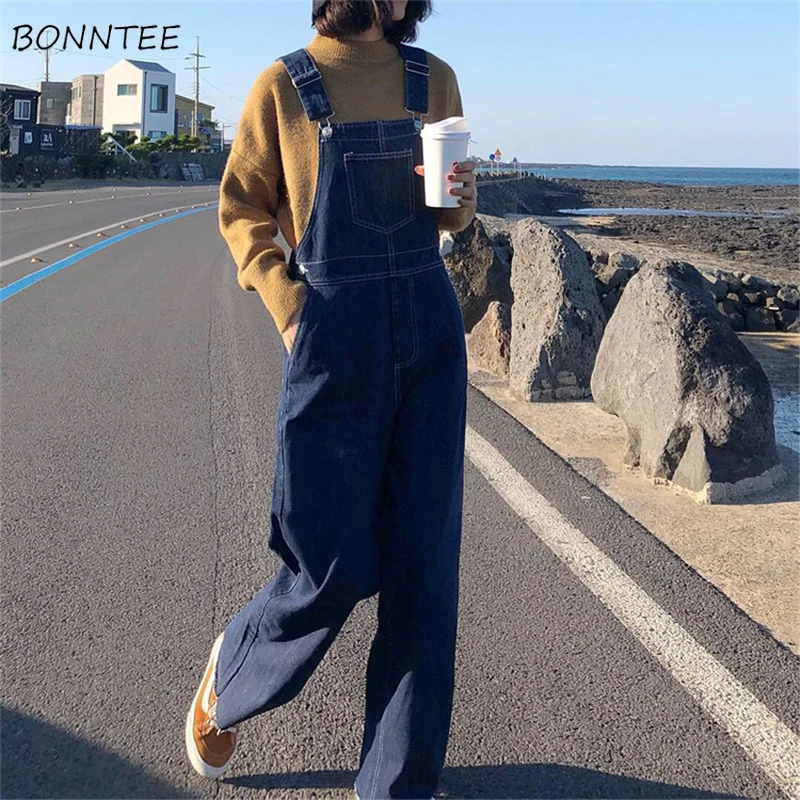 Jumpsuits Women Loose Denim Strap Trouser Female 2020 Spring Womens Trendy School Wide Leg Jumpsuit Pockets All-match Solid Chic
Jumpsuits Women Loose Denim Strap Trouser Female 2020 Spring Womens Trendy School Wide Leg Jumpsuit Pockets All-match Solid Chic