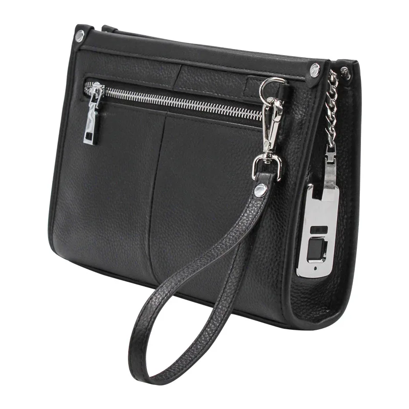 New Men's Bags, Leather Clutches, Men's Simple and Fashionable Cowhide Zipper Bags, Trendy Fingerprint Lock Wallets
New Men's Bags, Leather Clutches, Men's Simple and Fashionable Cowhide Zipper Bags, Trendy Fingerprint Lock Wallets