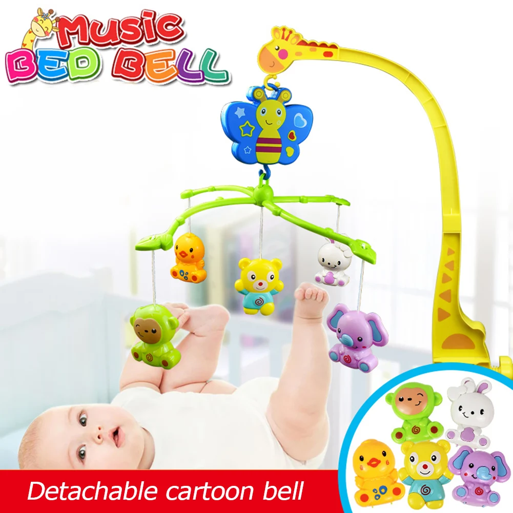 Newborn Stroller Toys Baby Boys Girls Rattles Gift Cartoon Crib Bed Hanging Bell Educational Appease Mobile Toys with Music
Newborn Stroller Toys Baby Boys Girls Rattles Gift Cartoon Crib Bed Hanging Bell Educational Appease Mobile Toys with Music