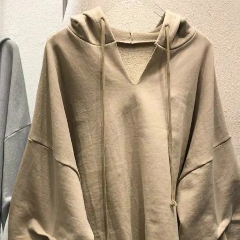 Autumn Casual Ladies Jacket Cotton Hoodie Sweatshirt Ladies Lantern Sleeve Oversized Hoodie V-neck Solid Color Ladies Clothes
Autumn Casual Ladies Jacket Cotton Hoodie Sweatshirt Ladies Lantern Sleeve Oversized Hoodie V-neck Solid Color Ladies Clothes