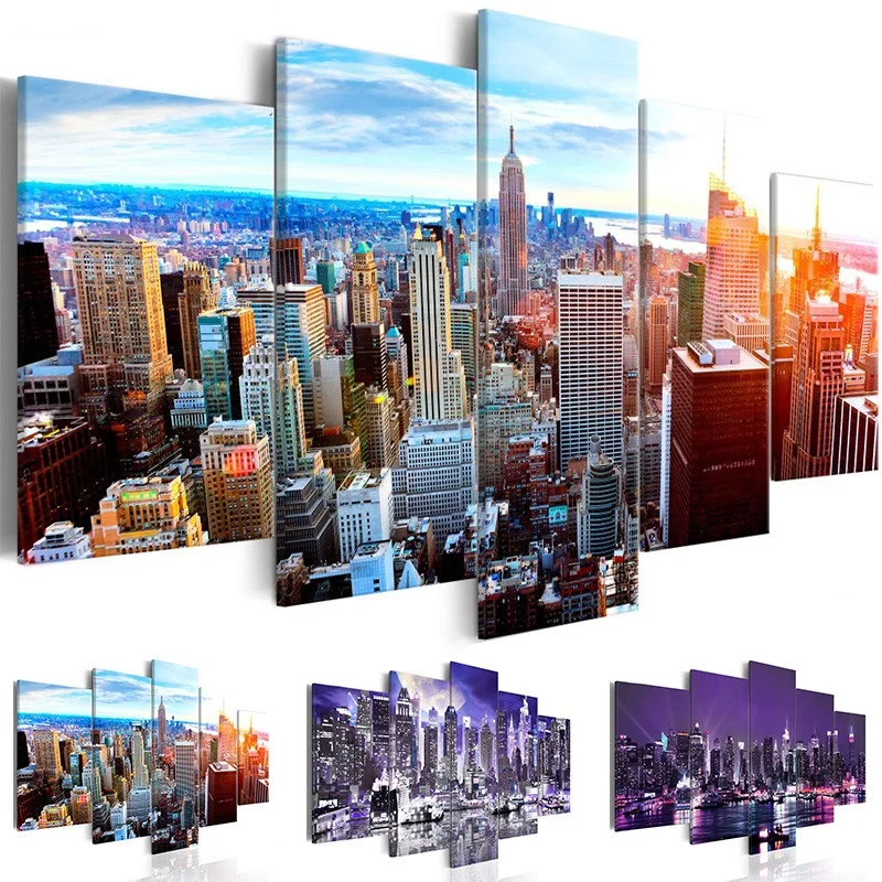 5 Pieces City Construction Scenery Canvas Painting Modern Landscape Wall Art Modular Prints Pictures for Living Room Home Decor
5 Pieces City Construction Scenery Canvas Painting Modern Landscape Wall Art Modular Prints Pictures for Living Room Home Decor