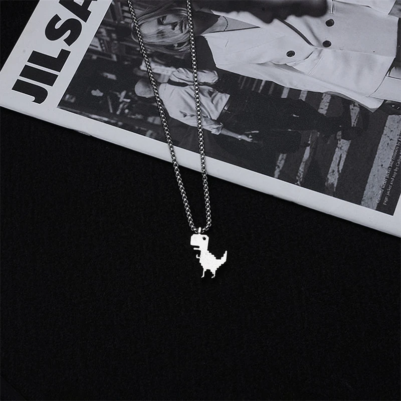 Creative Trend Small Dinosaur Shape Pendant Simple Fashion Personality Hip Hop Style Couple Party Accessories Gift
Creative Trend Small Dinosaur Shape Pendant Simple Fashion Personality Hip Hop Style Couple Party Accessories Gift