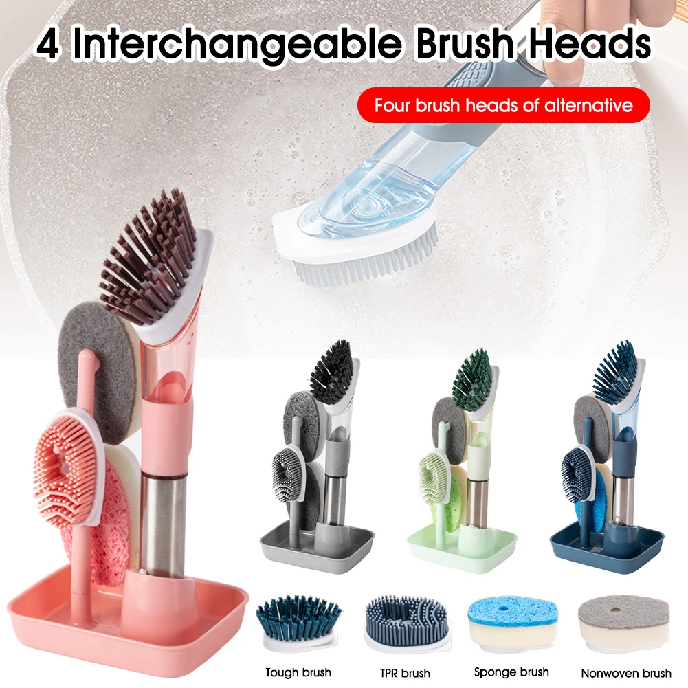 Double Use Kitchen Cleaning Brush Scrubber Dish Bowl Washing Sponge Automatic Liquid Dispenser Kitchen Pot Cleaner Tools
Double Use Kitchen Cleaning Brush Scrubber Dish Bowl Washing Sponge Automatic Liquid Dispenser Kitchen Pot Cleaner Tools