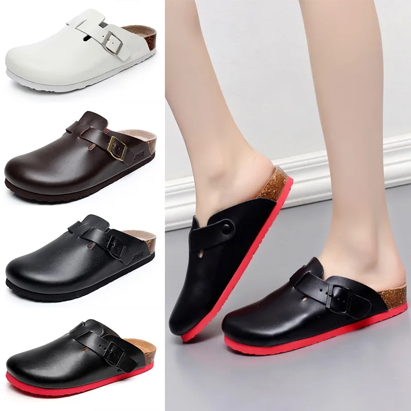 2021 Summer Men's Closed Toe Slippers New Split Leather Clogs Sandals For Men Women Garden Clog Slides Unisex Big Size 35-46
2021 Summer Men's Closed Toe Slippers New Split Leather Clogs Sandals For Men Women Garden Clog Slides Unisex Big Size 35-46