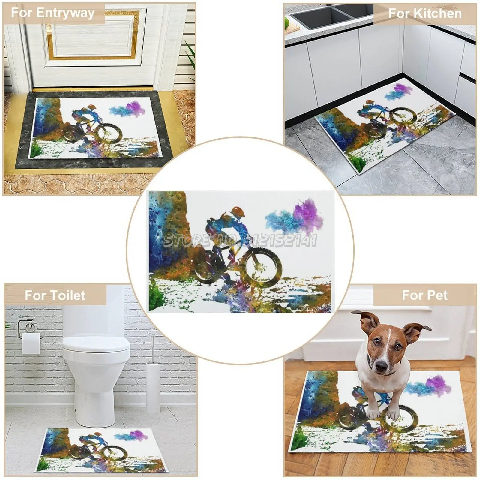 Спортивный Коврик для горного велосипеда, декоративный дверной ковер для гостиной, нескользящий, для горного велосипеда 
Спортивный Коврик для горного велосипеда, декоративный дверной ковер для гостиной, нескользящий, для горного велосипеда