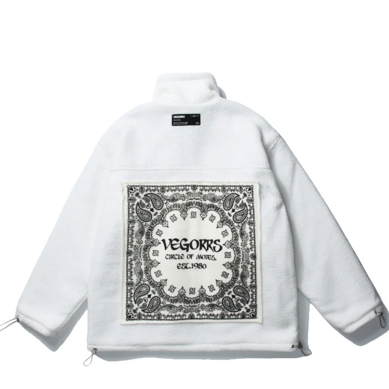 Lamb Harajuku Wool Women Coat 2021 Cashew Flower Paste Embroidery Zipper Stand-up Collar Coats Hip Hop Loose Cashmere Coats
Lamb Harajuku Wool Women Coat 2021 Cashew Flower Paste Embroidery Zipper Stand-up Collar Coats Hip Hop Loose Cashmere Coats