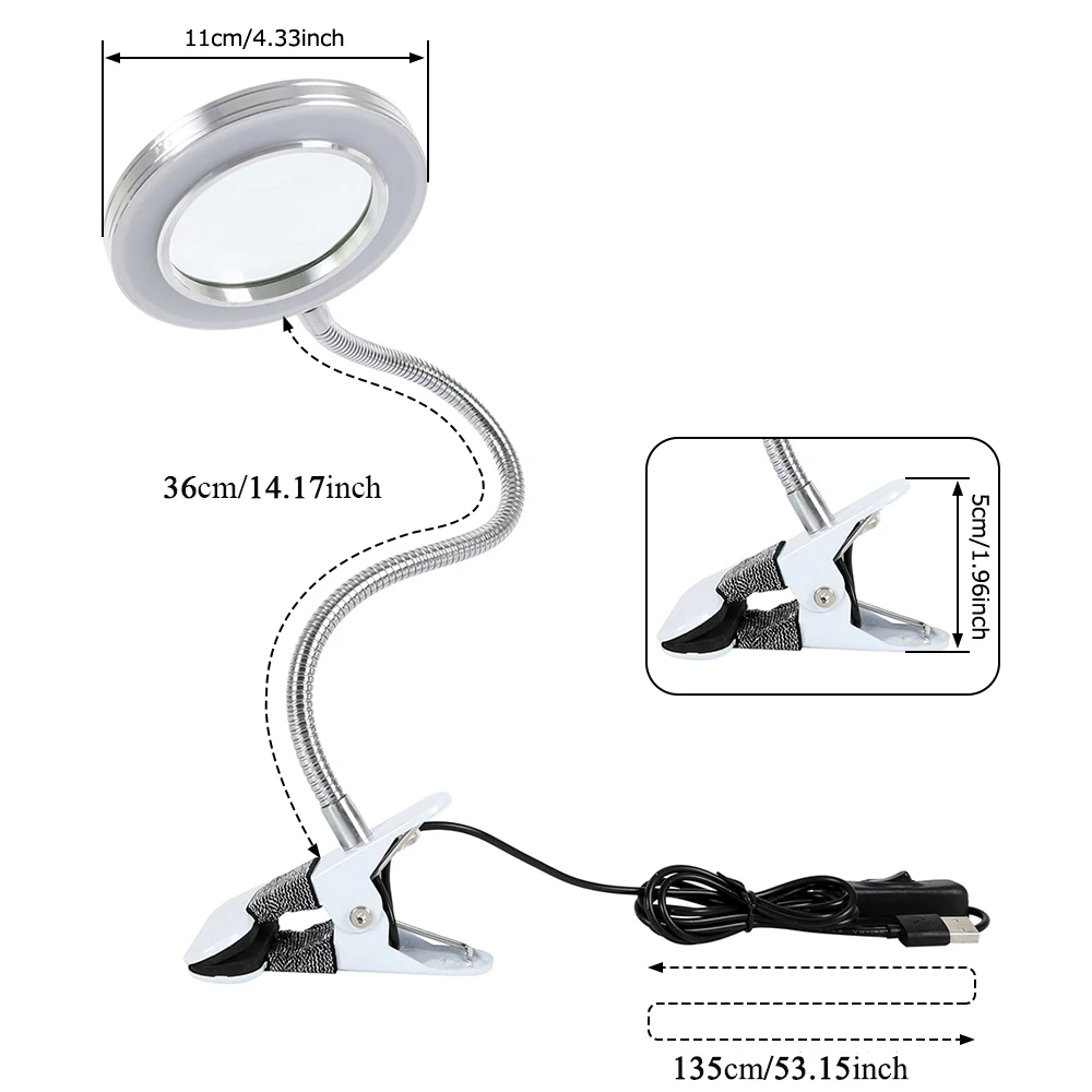 Multifunctional Table Lamp Magnifying Glass Lamp Clip Desk Lamp Eye Protection Reading Led Desk Lamp Beauty Makeup Tattoo Light
Multifunctional Table Lamp Magnifying Glass Lamp Clip Desk Lamp Eye Protection Reading Led Desk Lamp Beauty Makeup Tattoo Light