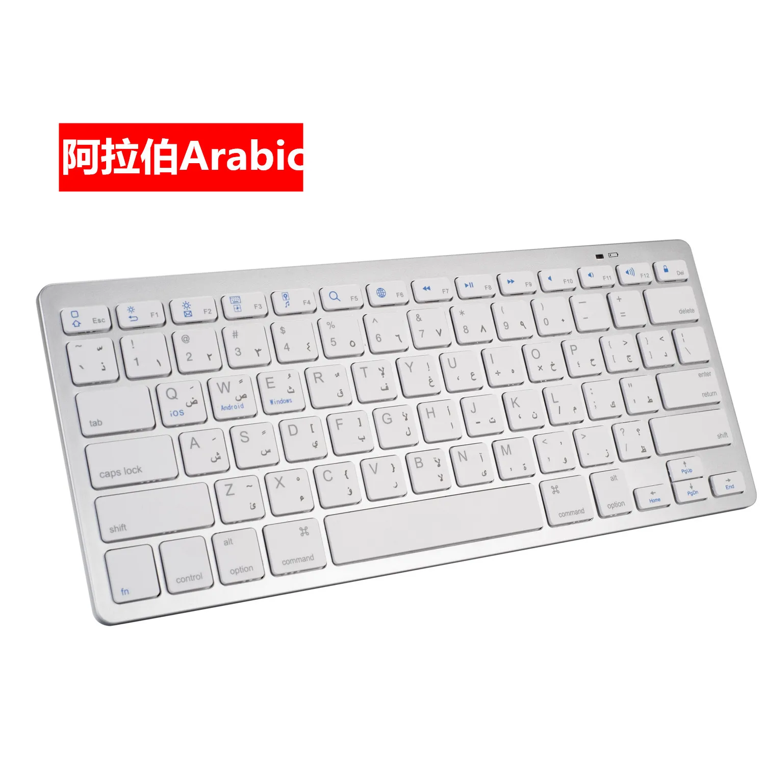 Wireless Bluetooth Computer Keyboard Slim Small Keybord Russian Arabic Spanish French German BT 3.0 Keypad For iPad Mac Phone | Компьютеры