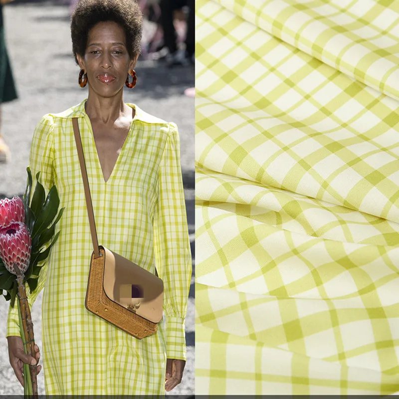 European brand new digital printing fabric fluorescent green plaid sewing fabric factory store is not out of stock
European brand new digital printing fabric fluorescent green plaid sewing fabric factory store is not out of stock