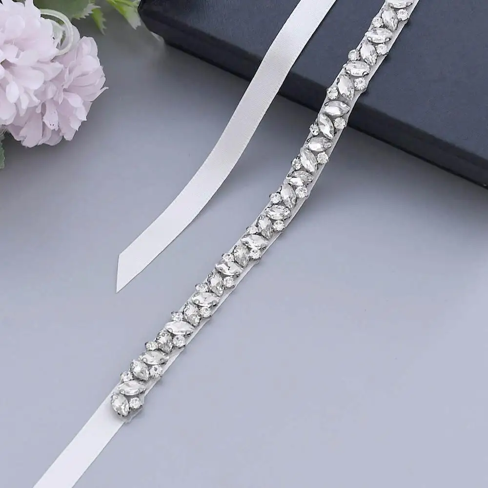 TRiXY S404 Stunning Rhinestones Wedding Belt Silver Diamond Belt Bride Thin Belt for Women Crystal Bridal Belt for Wedding Dress
TRiXY S404 Stunning Rhinestones Wedding Belt Silver Diamond Belt Bride Thin Belt for Women Crystal Bridal Belt for Wedding Dress