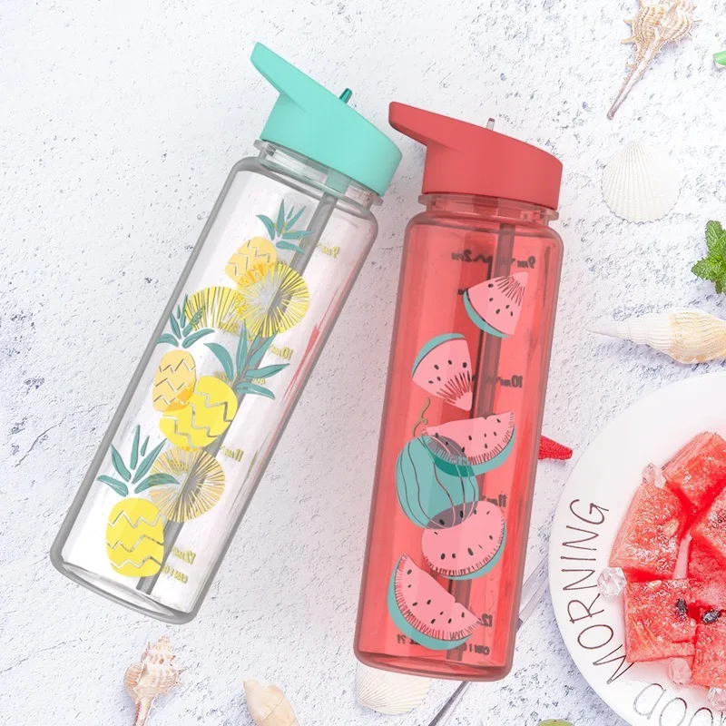 720ml Cute Plastic Water Bottle With Straw Cartoon Fruit Series BPA free Plastic Water Bottle for Kids Girl
720ml Cute Plastic Water Bottle With Straw Cartoon Fruit Series BPA free Plastic Water Bottle for Kids Girl